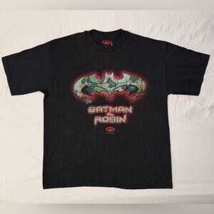 1997 Batman & Robin Movie Teeshirt 1st Appearance Poison Ivy DC Comics Logo